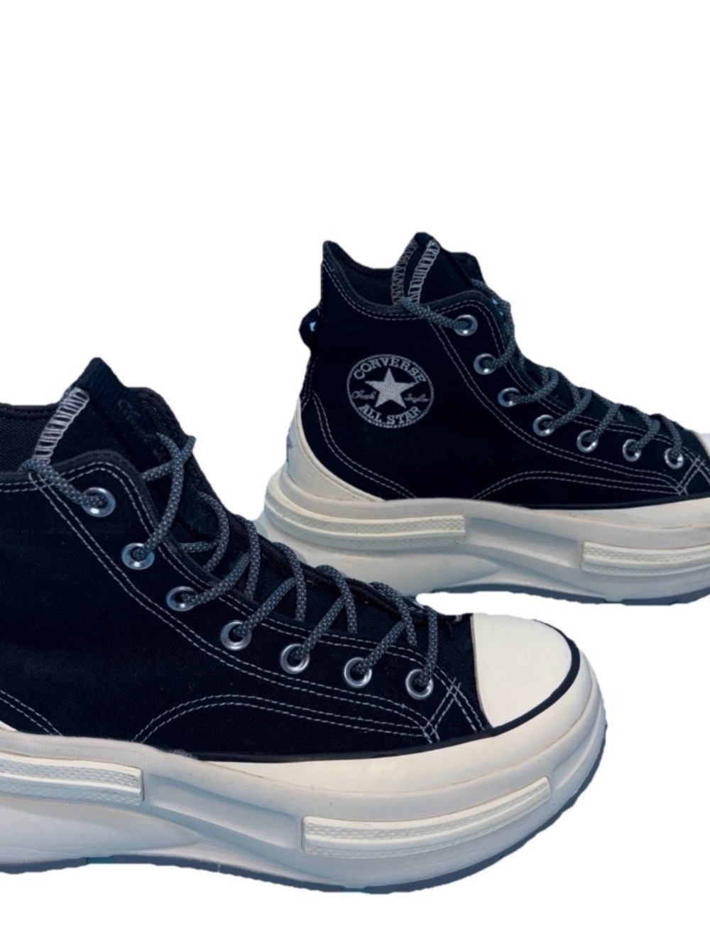 Converse Chuck Taylor All Star Run Star High Black Ice Unisex Women’s 7.5 Men 6